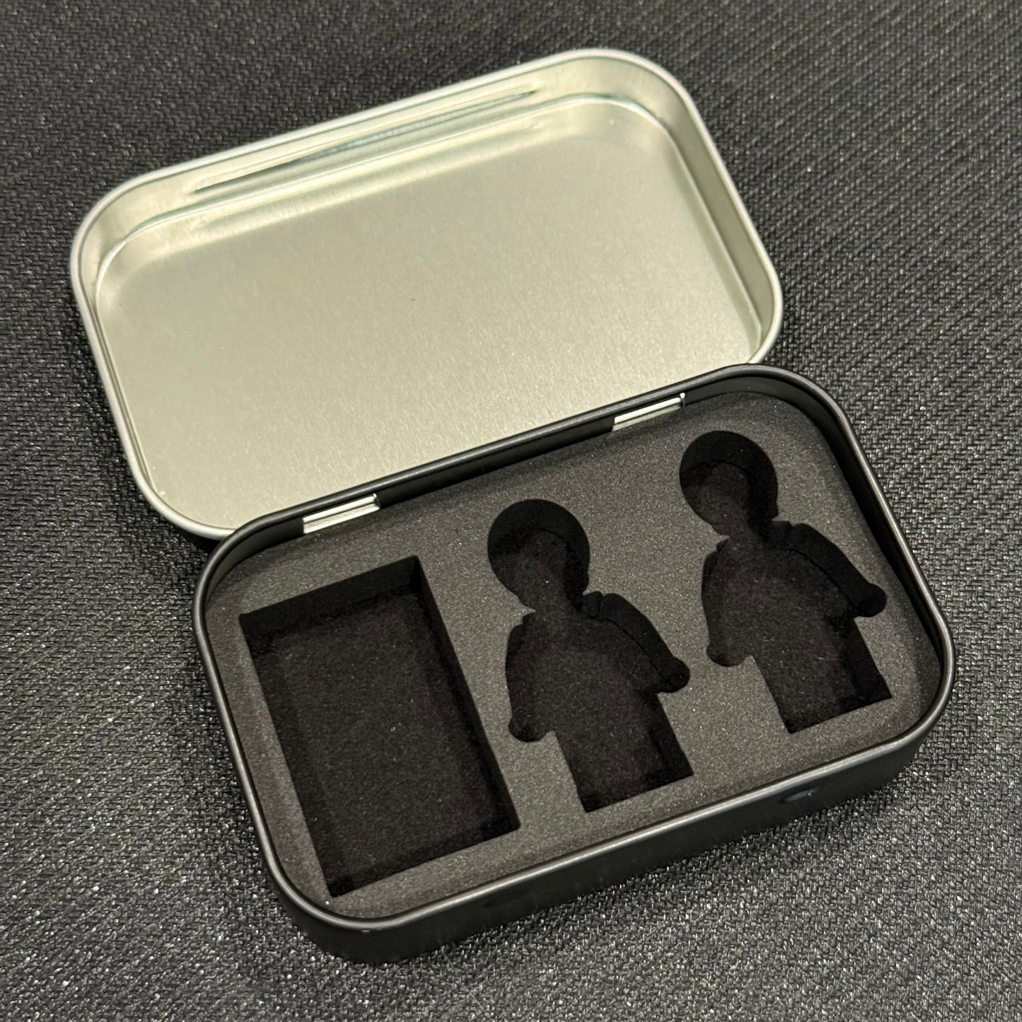 PocketFigures™️ Two Minifigure Case with Foam Insert & accessory storage